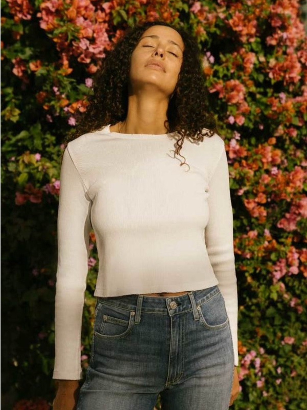 NWT AMO Babe Ribbed Tee Small - Picture 3 of 7